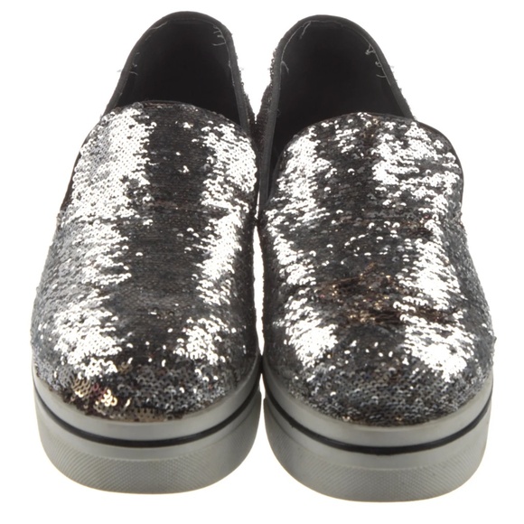 STELLA McCARTNEY | Binx Flip Sequin Platform Sneakers - Picture 4 of 5